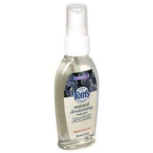 Toms of Maine Natural Deodorizing Body Spray, Lavender, 2 Ounce Spray 