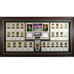  Masters Card Collage   Signed & Framed   Collage Display 