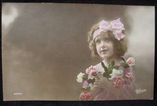 WW1 Postcard Sent Home in 1916 French Beauty Girl WWI  