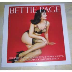  Bettie Page 2008 Square Calendar: Office Products