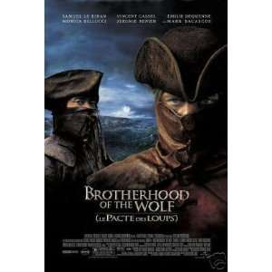 Brotherhood of the Wolf Single Sided Original Movie Poster 27x40 