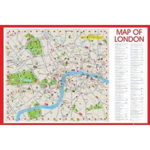  Maps London   Central London   23.8x35.7