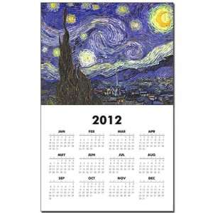  Calendar Print w Current Year Van Gogh Starry Night HD 