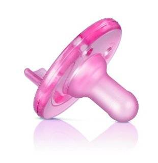 Philips 2 Pack AVENT Soothie Pacifier, Pink/Purple, 0 3 Months