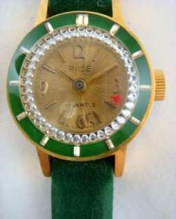 Vintage Ladies Riise Watch Swiss Made 17 Jewel Rotating Seconds Ring 