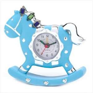  Blue Rocking Horse Clock: Home & Kitchen