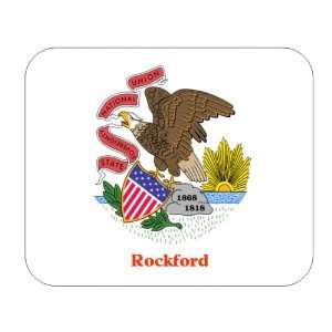  US State Flag   Rockford, Illinois (IL) Mouse Pad 