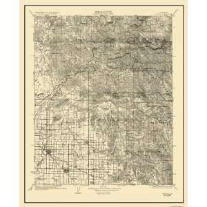  USGS TOPO MAP DINUBA CALIFORNIA (CA) 1924