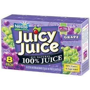Juicy Juice Box Grape 8 ct   4 Pack Grocery & Gourmet Food