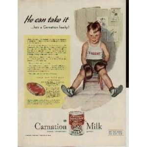 Boy Boxer   He can take it  hes a Carnation Husky  1945 