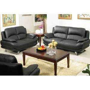  3pc Contemporary Modern Leather Sofa Set, AC ALI S2: Home 