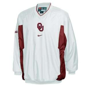  Nike Oklahoma Sooners White Pass Rush Pullover Jacket 
