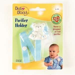  Baby Buddy Bear Pacifier Holder   Light Blue: Baby