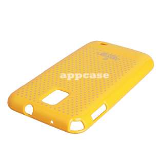 Yellow STAR TPU Gel Soft Case Cover For Samsung Galaxy S2 Skyrocket AT 
