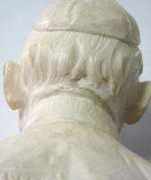 OLD POPE JOHN II SCULPTURE BUST AUTHOR SANTINI SIGNED »  