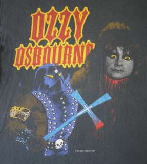 OZZY OSBOURNE Vintage 1982 Tour Shirt BLACK SABBATH Metal Rock Concert
