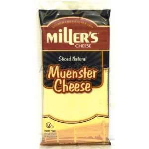 Millers Sliced Natural Muenster Cheese Grocery & Gourmet Food