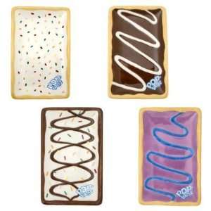 Tracey Porter 1110210 Kelloggs Pop Tarts Plates 4 Assorted   Pack of 4 