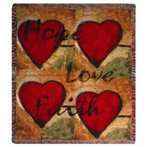 Graffiti Heart Tapestry Valentine Throw 