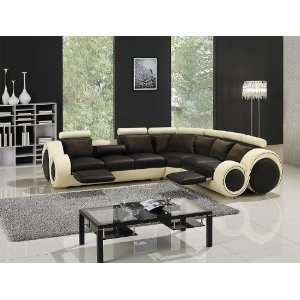 Modern Furniture  VIG  T27C   Sectional Sofa with Recliners  
