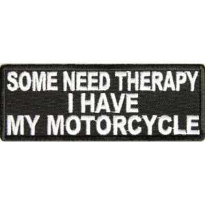  Motorcycle. Biker Patch, 4x1.5 inch, small embroidered biker patch