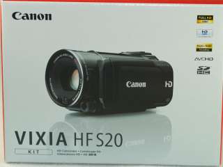 Canon HFS20 HF S20 VIXIA 29 PIECE PRO KIT Camcorder with 5 Years 