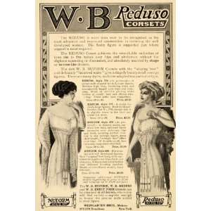  1909 Ad WB Reduso Nuform Corset Weingarten Brothers 