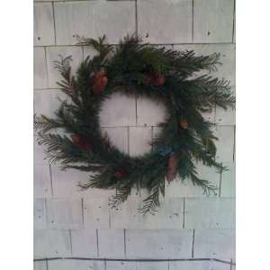  Moosehead Lake Forest Greenery 24 Wreath with Real Pine 