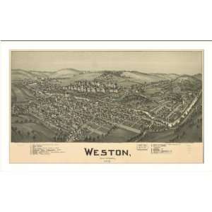  Historic Weston, West Virginia, c. 1900 (L) Panoramic Map 