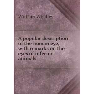   on the eyes of inferior animals William Whalley  Books