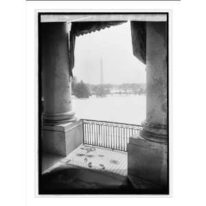    Historic Print (L): Monument from White House: Home & Kitchen