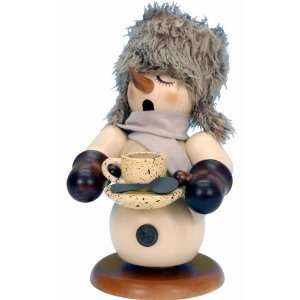 German Smoker   Snowman with Coffee Pot 