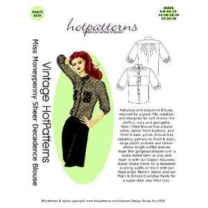  Miss Moneypenny Sheer Decadence Blouse Pattern By The Each 