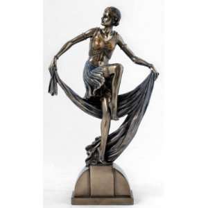  Art Deco Dancer Lady Statue