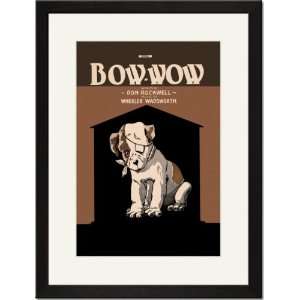  Black Framed/Matted Print 17x23, Bow Wow: Home & Kitchen