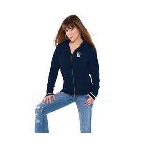  Detroit Tigers Womens Raw Edge Hoody touch by Alyssa 