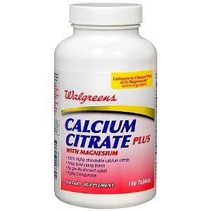   Calcium Citrate Plus With Magnesium Tablets, 150 