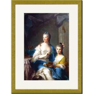  Gold Framed/Matted Print 17x23, Madame Marsollier And Her 