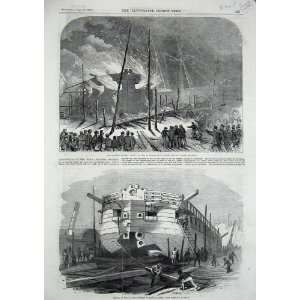    1855 Etna Ship Scott Russell Millwall Fire Remains