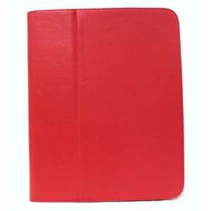  Red HP TouchPad Tablet Leather Case with Kickstand Function + Free 