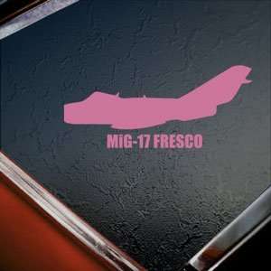 MiG 17 FRESCO Pink Decal Military Soldier Window Pink 