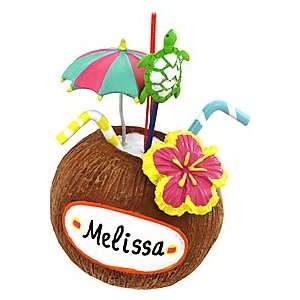  Personalized Coconut Drink Ornament