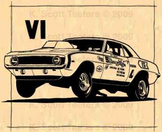 Bill Grumpy Jenkins 1969 Pro Stock Chevy Camaro Print  
