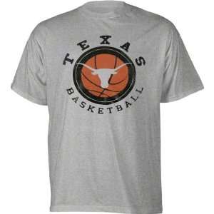 Texas Longhorns Grey Round Ball T Shirt