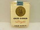 Vintage Partial Pack Old Gold Straights Cigarettes with Illinois Tax 