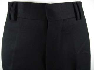 INTERMIX Black Wool Pleated Slacks Pants Sz. 6  
