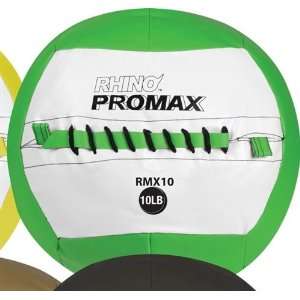   Sports 10 lb Rhino Promax Medicine Ball   Green
