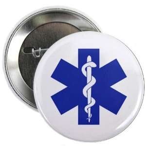  BLUE MEDICAL ALERT SYMBOL Heroes 2.25 Pinback Button Badge 