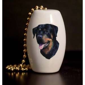  Rottweiler Porcelain Fan / Light Pull: Home Improvement