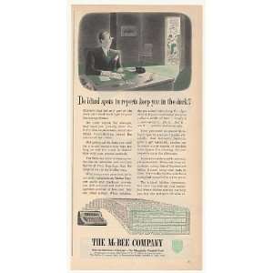 1951 McBee Keysort Punched Card Machine Reports Dark Print 